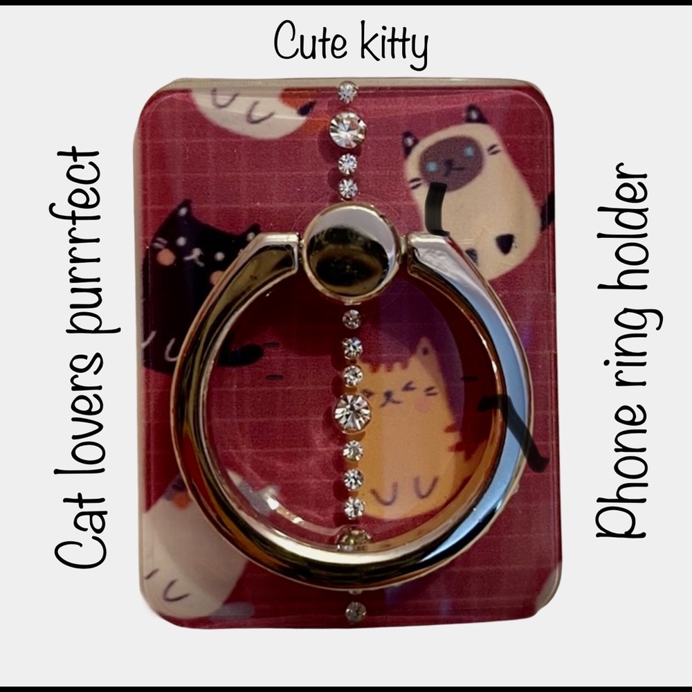 Kawaii Kitties ring holder stand